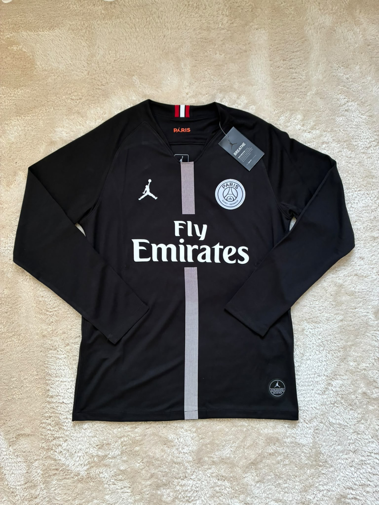 PSG Jordan Sort Langærmet