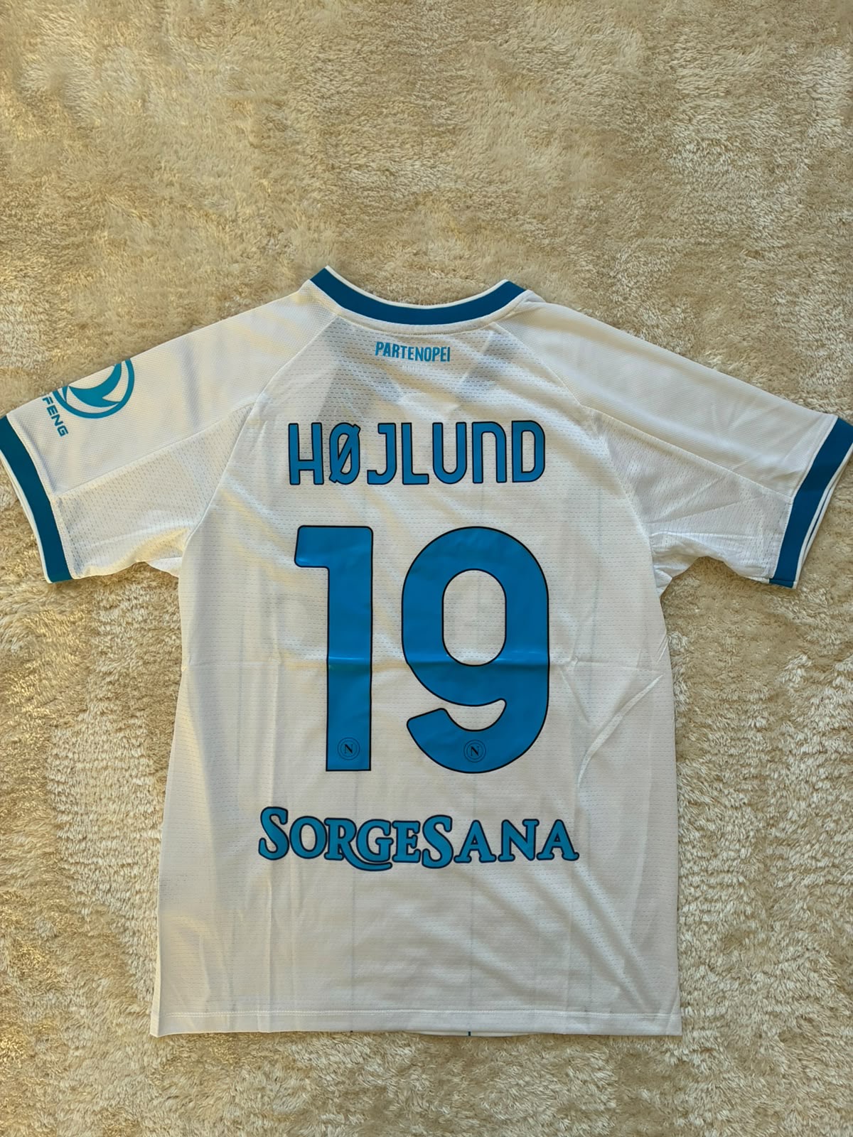 Højlund #19 Ude Hvid/Blå