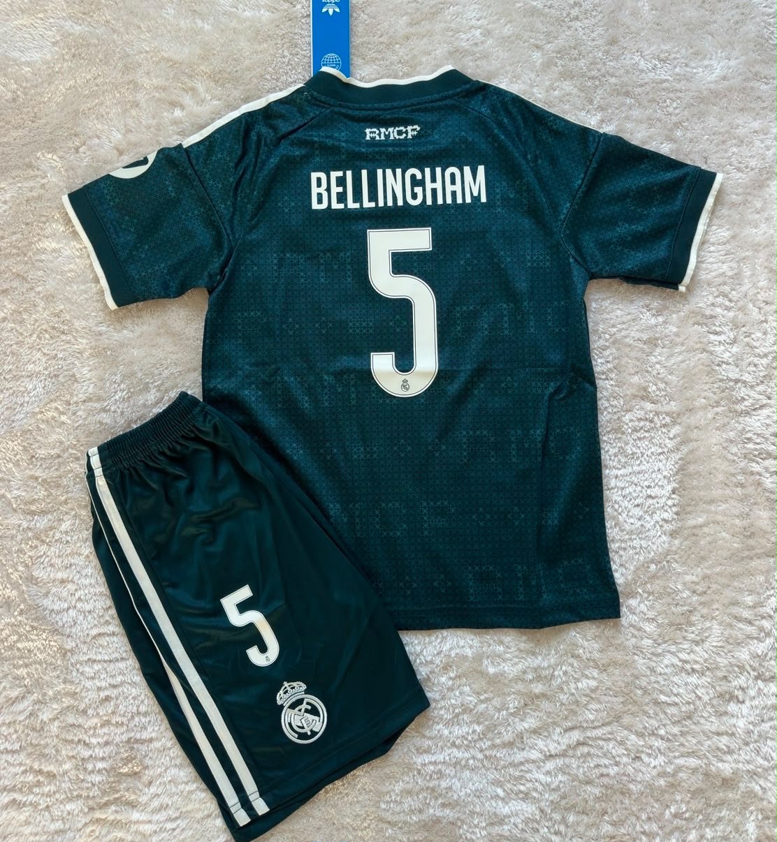 Bellingham #5 Real Madrid Grøn Børnesæt