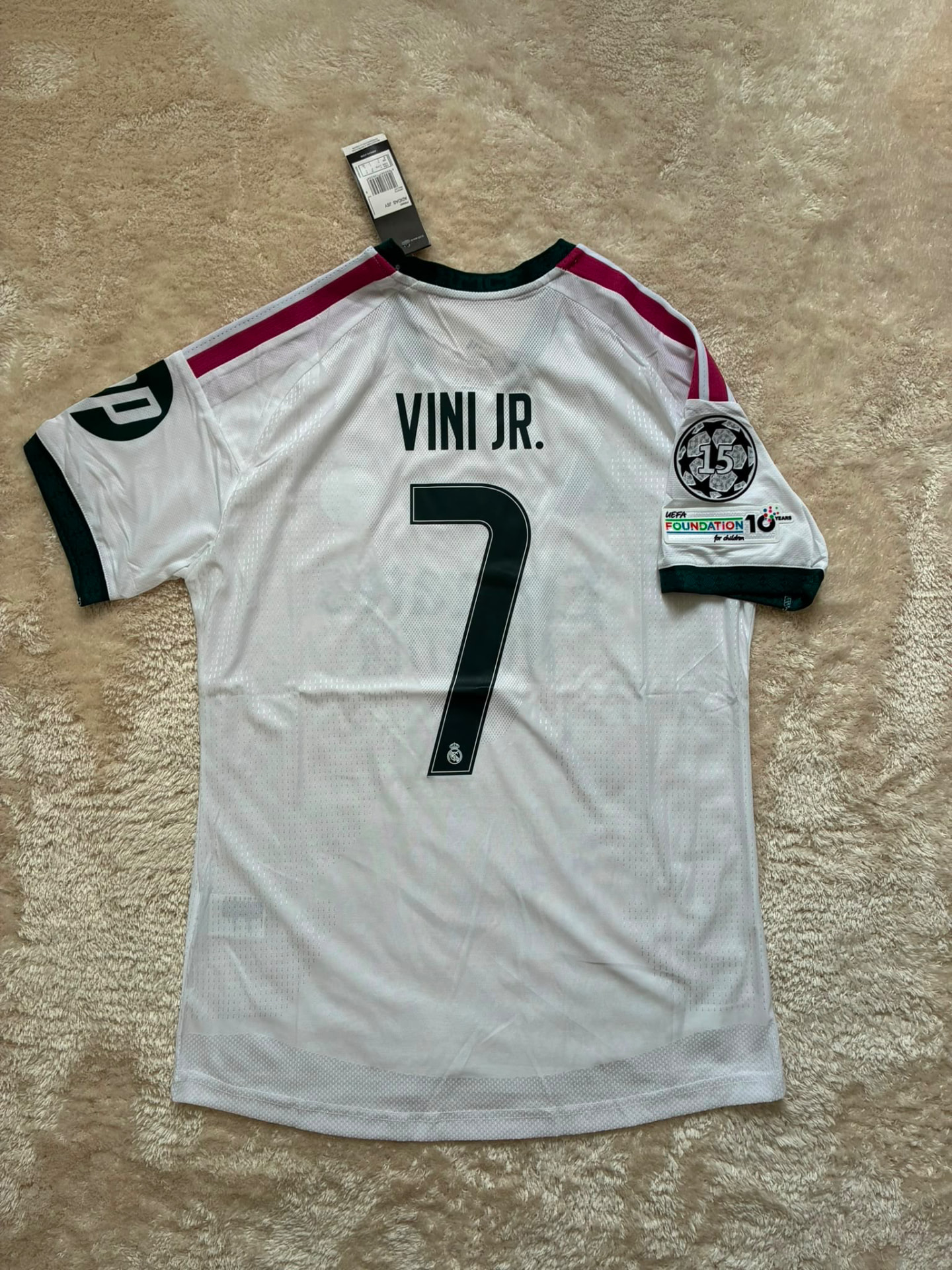 Vini Jr. #7 Real Madrid Hvid CL