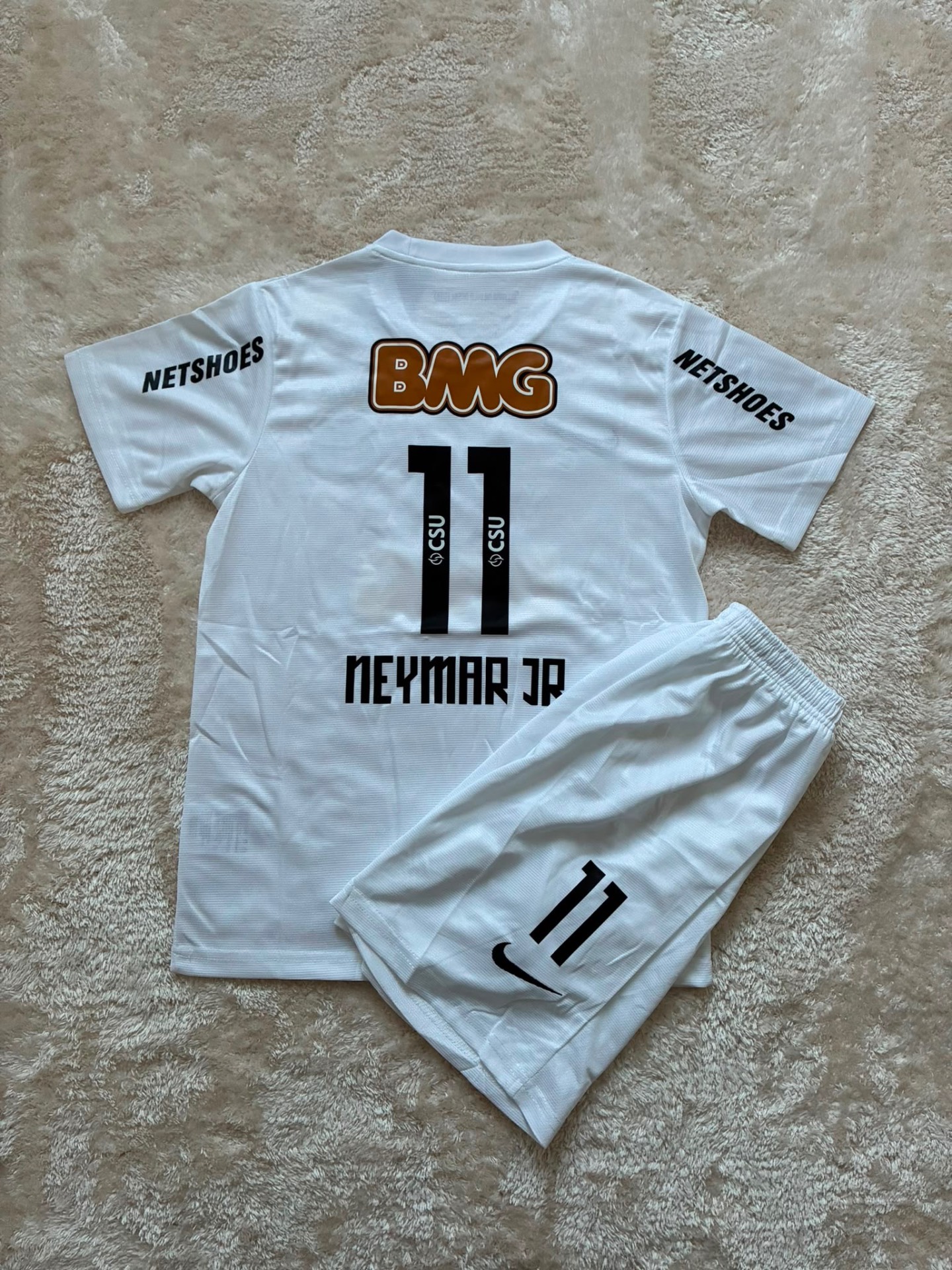Neymar Jr #11 Santos Børnesæt