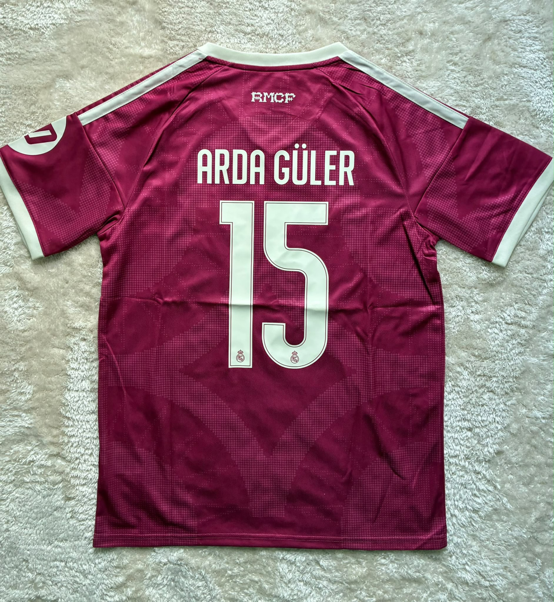 Arda Güler #15 Real Madrid Pink