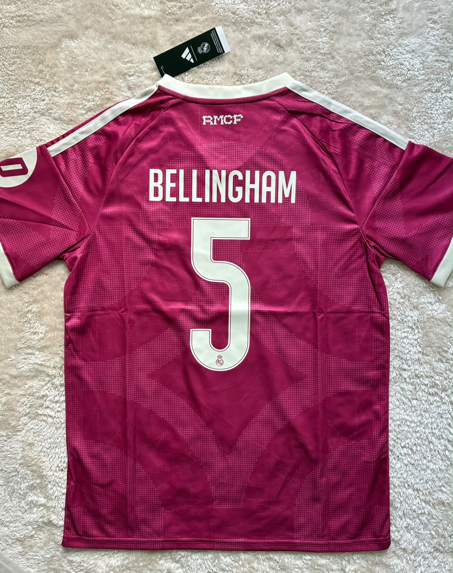 Bellingham #5 Real Madrid Pink